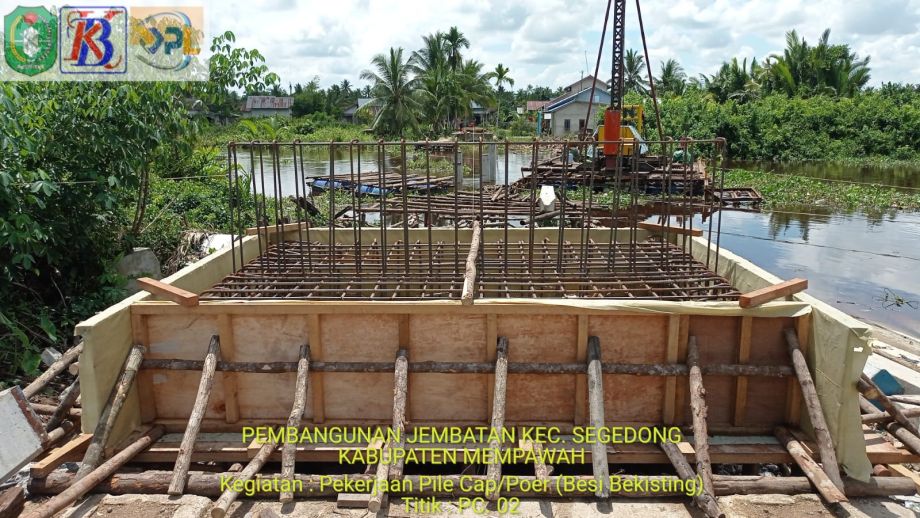 Perkembangan Pembangunan Jembatan Kecamatan Segedong Kabupaten Mempawah